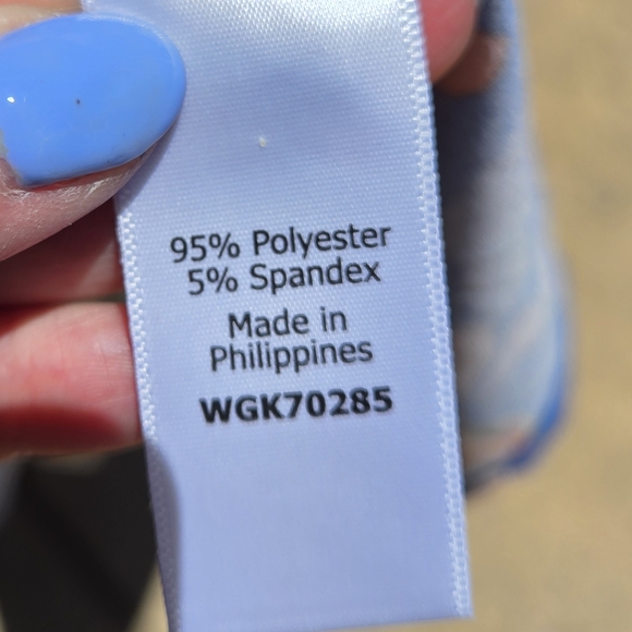 NWT 41 Hawthorn Blue Orange And Yellow Floral Faux Wrap Maxi Dress - Picture 4 of 6